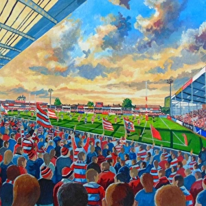 Kingsholm Stadium Fine Art - Gloucester Rugby Union Club