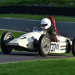 The Vintage Sports Car Club, Seaman and Len Thompson Trophies Race Meeting, Cadwell Park Circuit, Louth, Lincolnshire, England, June, 2022 Rights Managed Collection: Formula 3 500s