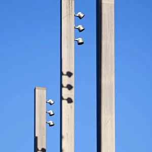 Abstraction in street lights in Bonn Square, Oxford, England