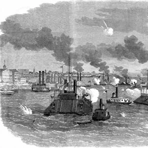 American Civil War 1861-1865: Destruction of the Confederate (Southern) flotilla