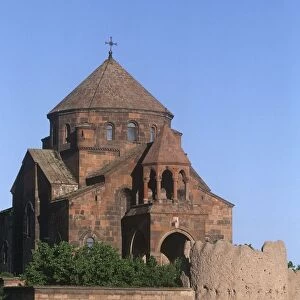 Armenia, Zvartnots, archaeological site, Church of Saint Hripsime, AD 618