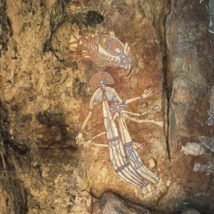 Australia, Northern Territory, Arnhem Land, Kakadu National Park, Aboriginal rock paintings