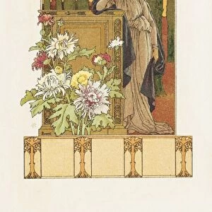 Automne Postcard by Elisabeth Sonrel. ca. 1900, Automne Postcard by Elisabeth Sonrel