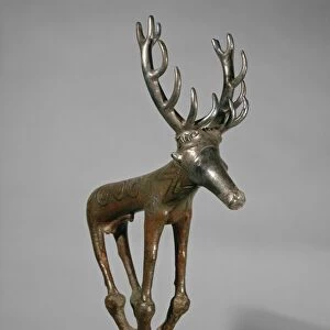 Bronze and silver zoomorphic standard in shape of deer, from Alaca Hoyuk, Turkey