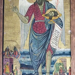 Bulgaria, Nesebar, Church of St. Stephen or New Bishopric (New Metropolitan Church), icon of John the Baptist