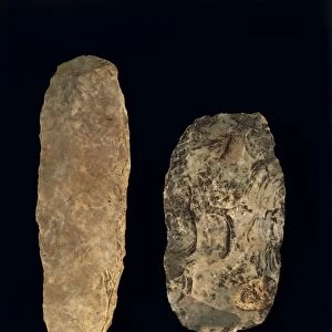 Campigny type axes in flint extracted in the Monti Lessini, from Colombare di Negrar, province of Verona
