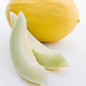 Canary melon, close-up