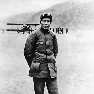 Chairman mao in northern shensi in 1936
