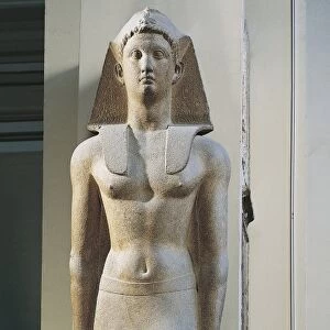 Colossus of Macedonian king (possibly Alexander), portrayed as Pharaoh, from Karnak