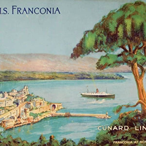 Cunard Line promotional brochure for the RMS "Franconia"circa 1926-1930
