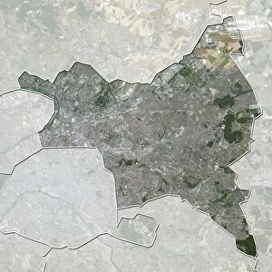 Departement of Seine-Saint-Denis, France, Aerial View