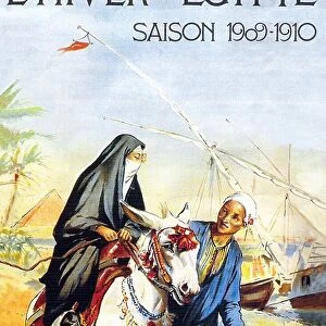Egypt: L'Hiver en Egypte'(Winter in Egypt) travel poster, c. 1908