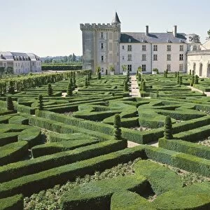 France, Indre-et-Loire, Villandry, Villandry Castle exterior and gardens