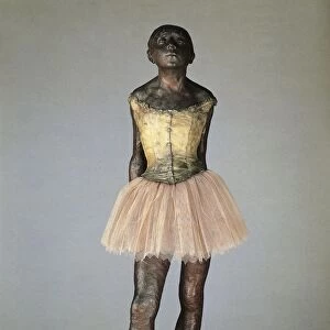 France, Paris, bronze statuette of Little dancer aged fourteen