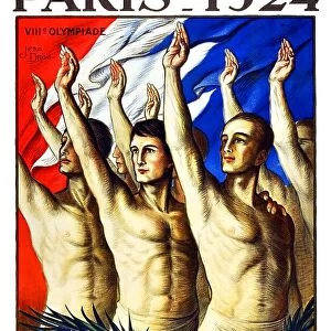 France: Poster advertising the Paris 1924 Olympic Games / Jeux Olympiques, Jean Droit (1884-1961), 1924