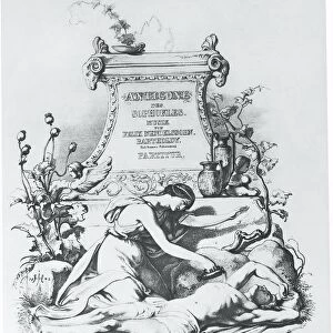 Germany, Berlin, frontispiece of first edition of music for production of Sophocless Antigone, 1842