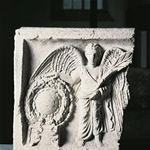 Germany, Mainz, Fragment of relief representing a winged Victoria