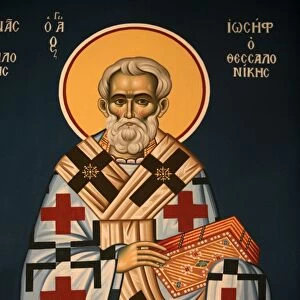 Greek orthodox icon depicting Saint Joseph of Thessaloniki