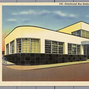 Greyhound Bus Station. ca. 1941, Atlanta, Georgia, USA, 154--Greyhound Bus Station and Restaurant, Atlanta, Ga