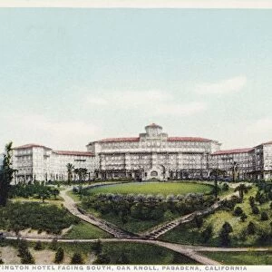 Huntington Hotel Facing South, Oak Knoll, Pasadena, California Postcard. ca. 1915-1925, Huntington Hotel Facing South, Oak Knoll, Pasadena, California Postcard