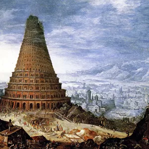 Iraq / Mesopotamia: Tower of Babel by Bruegel the Younger, 17th century