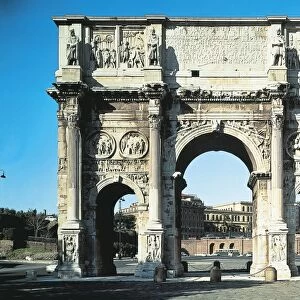 Italy, Lazio Region, Rome, Roman Forum, Arch of Constantine