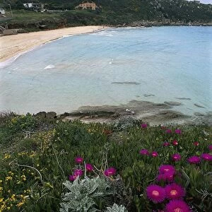 Italy, Sardinia Region, Province of Sassari, Rena Bianca beach at Santa Teresa di Gallura