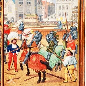 June, tournament, 16th century Flemish calendar
