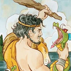 The legendary Greco-Roman hero Hercules (Greek Heracles)