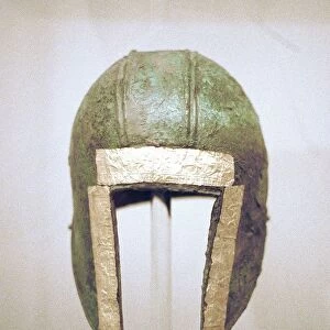 Macedonian helmet. 3rd century BC. Archaeological Museum of Thessaloniki