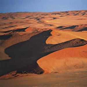 Namibia, Namib-Naukluft National Park, Sossusvlei Desert, aerial view
