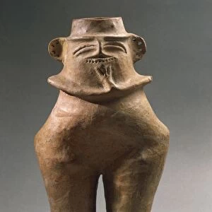 Neolithic anthropomorphic terracotta vase from Sultana, Romania, Gumelnita culture