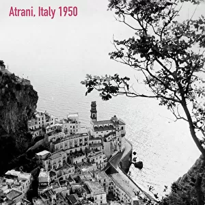 Panorama, atrani, campania, italy 1950