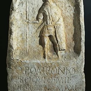 Praetorian Pomponio Proculos stele, from Scoppito, L Aquila Province, Italy