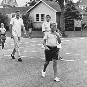 President Kennedy And Children