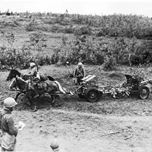 Red army horse-drawn artillery, in 1941