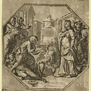 Ritual In Honor Of Psyche / Aa [monogram Of Andrea Andreani] In Mantoua 1602. Vicentino