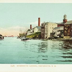Rivermouth Landing, Portsmouth, New Hampshire Postcard. 1904, Rivermouth Landing, Portsmouth, New Hampshire Postcard