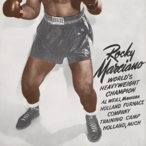 Rocky Marciano Postcard. Rocky Marciano Postcard