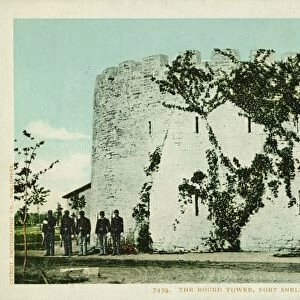The Round Tower, Fort Snelling, Minn. Postcard. ca. 1903, The Round Tower, Fort Snelling, Minn. Postcard