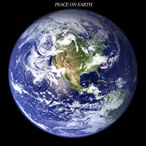 Satellite view of the Earth (north America) from space