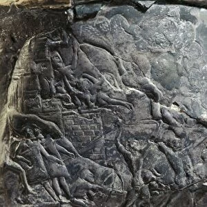 Silver rhyton with scenes of siege, from Mycenae