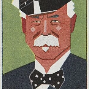 Sir Thomas J. Lipton Bart Players Cigarette Card by Alick P. F. Ritchie. 1926, Sir Thomas J. Lipton Bart Players Cigarette Card by Alick P. F. Ritchie