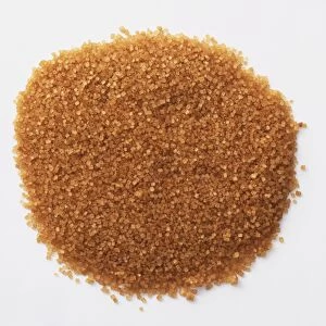 Small heap of Demerara sugar, close up