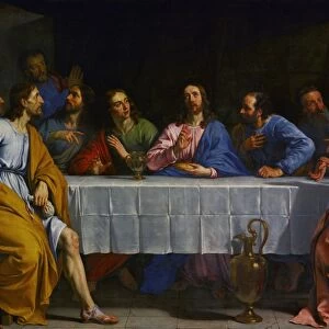 The Last Supper, 1654. Oil on canvas. Philippe de Champaigne (1602-1674) Flemish-born