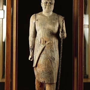 Sycamore wood statue of Ka-aper, known as Sheikh el Balad from Saqqara
