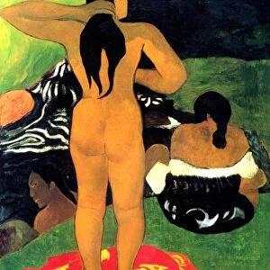 Tahitian Women Bathing, 1892. Oil (Eugene Henri) Paul Gauguin (1848-1903) French
