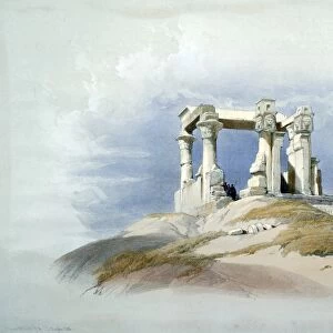 Temple of Wady Kardassy, Nubia, Watercolour. David Roberts (1796-1864) Scottish artist