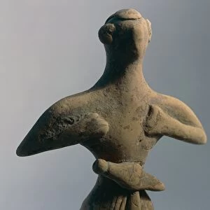 Terracotta male figure, from Petsofa, Crete, Greece
