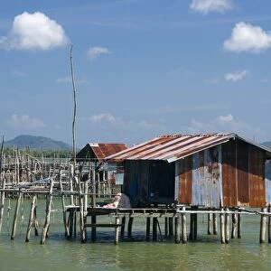 Thailand, Ko Yo, stilt houses of a fishing village